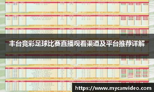 丰台竞彩足球比赛直播观看渠道及平台推荐详解